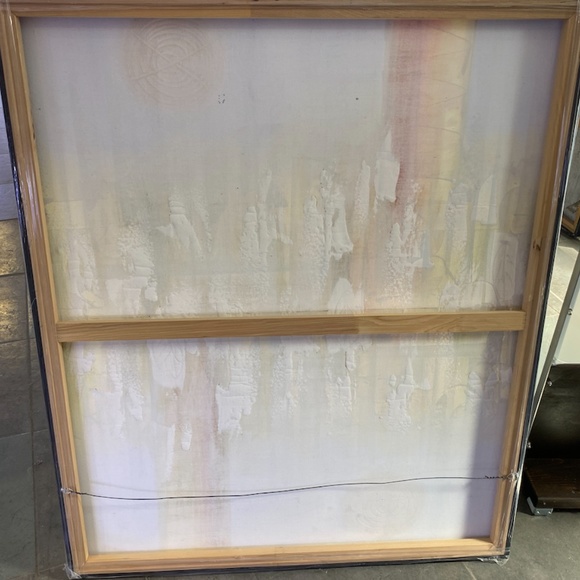 ABSTRACT OIL ON CANVAS PAINTING - Picture 2 of 2